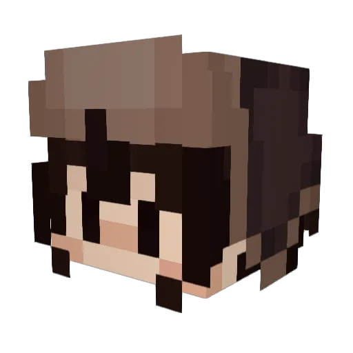 tandroot Minecraft avatar head, 3D render