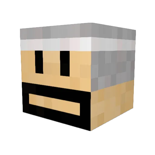 tanenobu Minecraft avatar head, 3D render