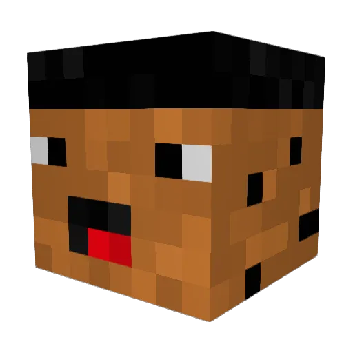 tangasauruss Minecraft avatar head, 3D render