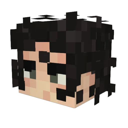tangerinesys Minecraft avatar head, 3D render