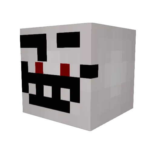 tangibl Minecraft avatar head, 3D render