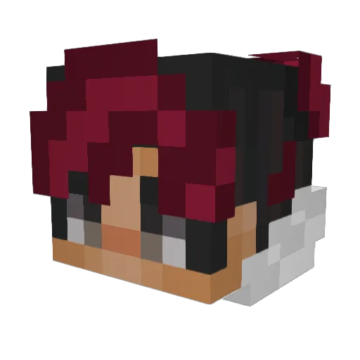tangirou Minecraft avatar head, 3D render