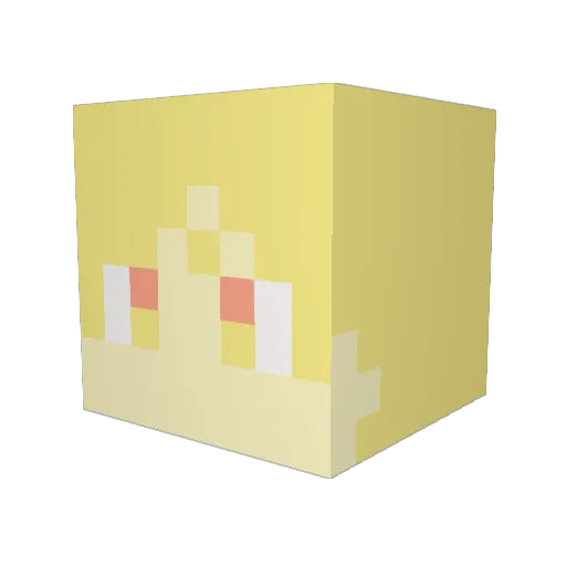 tangsen666 Minecraft avatar head, 3D render