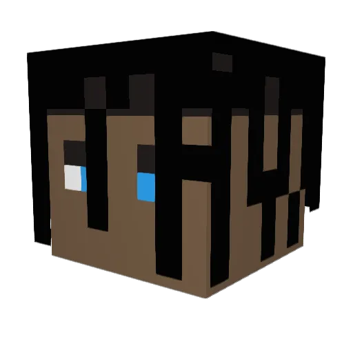 tangueo Minecraft avatar head, 3D render