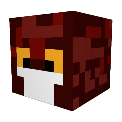 tangvillon Minecraft avatar head, 3D render