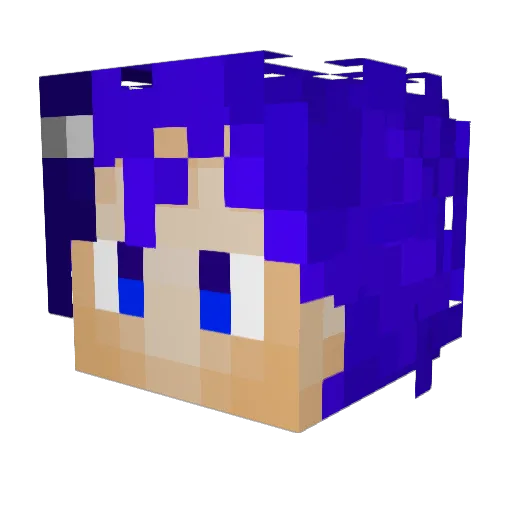 tania_disney Minecraft avatar head, 3D render