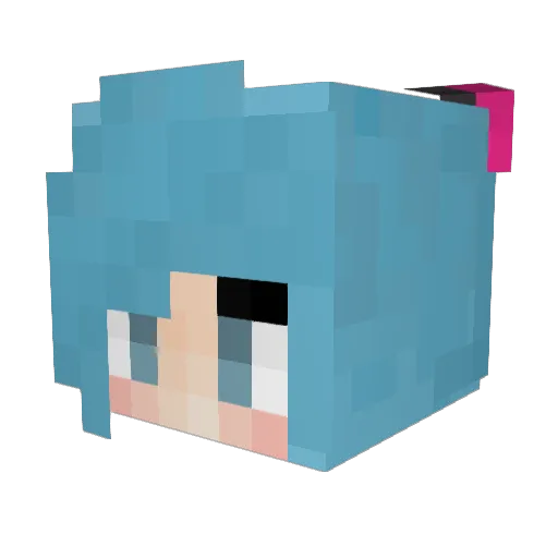 taniga02 Minecraft avatar head, 3D render