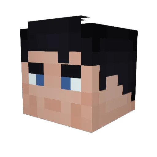tanimal007 Minecraft avatar head, 3D render