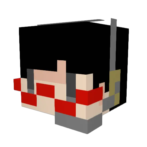 tanka1008 Minecraft avatar head, 3D render