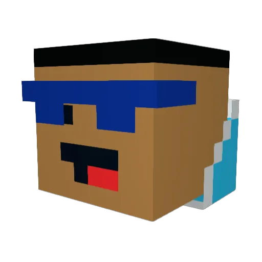 tanklover124 Minecraft avatar head, 3D render