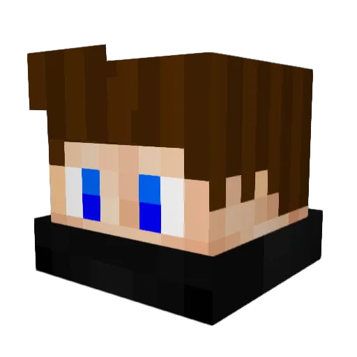tankowav Minecraft avatar head, 3D render