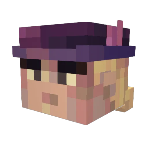 tankter Minecraft avatar head, 3D render