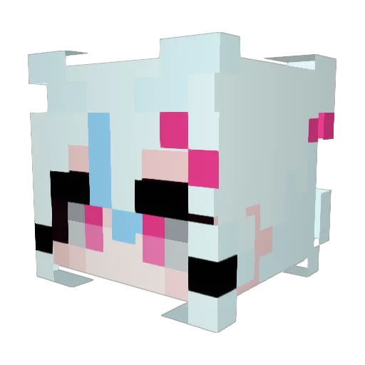 tann_609 Minecraft avatar head, 3D render