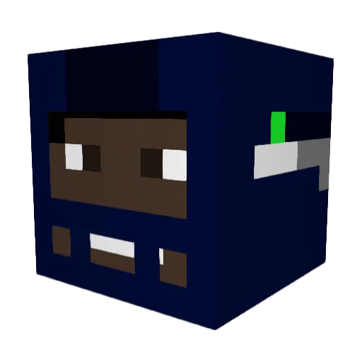 tannerj6 Minecraft avatar head, 3D render