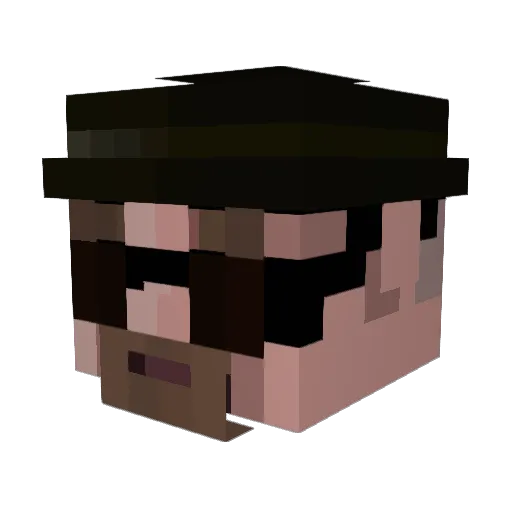 tanney74 Minecraft avatar head, 3D render