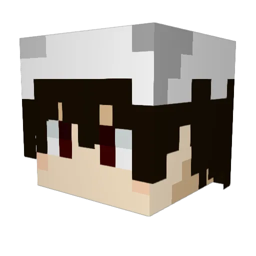 tannpaku Minecraft avatar head, 3D render
