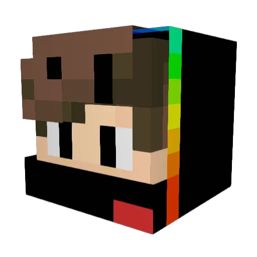 tanpopokuni Minecraft avatar head, 3D render
