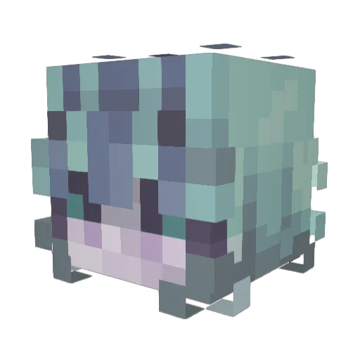 tanqoshi Minecraft avatar head, 3D render