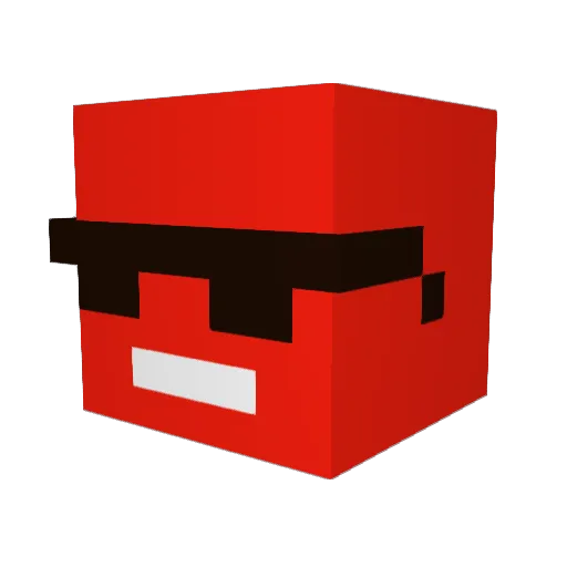 tantii Minecraft avatar head, 3D render