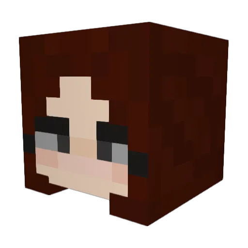 tantople Minecraft avatar head, 3D render