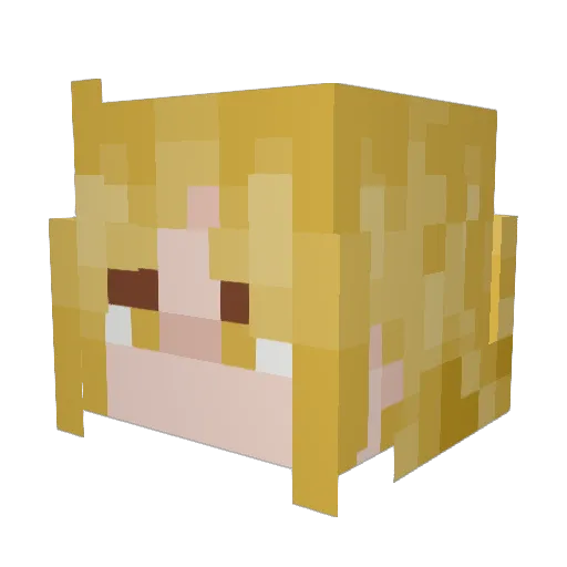 tanttanieb Minecraft avatar head, 3D render