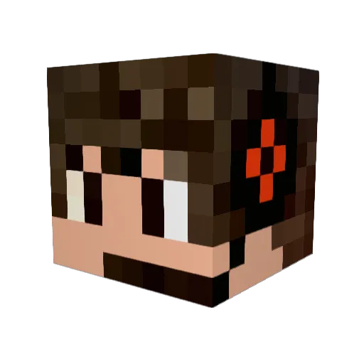 tanuki_BR Minecraft avatar head, 3D render