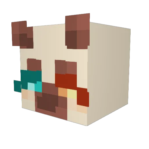 tanxn Minecraft avatar head, 3D render