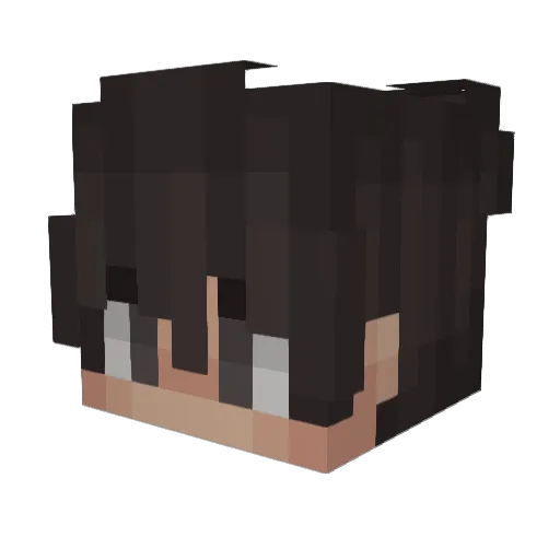 tanzaniteee Minecraft avatar head, 3D render