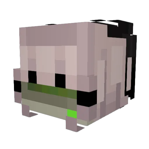 taoco Minecraft avatar head, 3D render