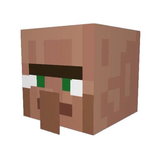 taotaopony Minecraft avatar head, 3D render