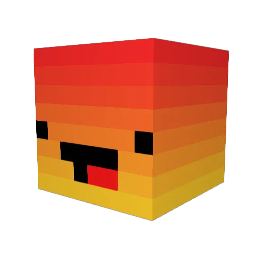 taoyoo Minecraft avatar head, 3D render