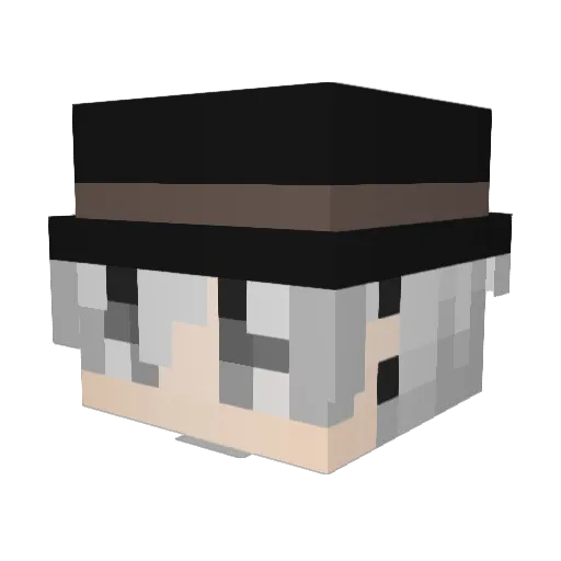 tap_s Minecraft avatar head, 3D render