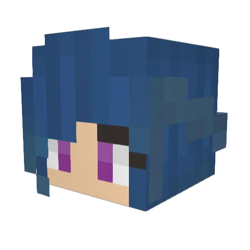 tape89 Minecraft avatar head, 3D render