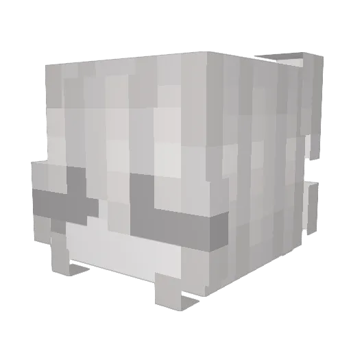 tapeer Minecraft avatar head, 3D render