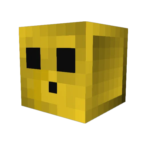 tapmanckt Minecraft avatar head, 3D render