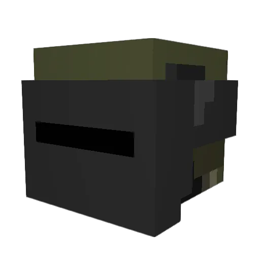tapochek2281 Minecraft avatar head, 3D render