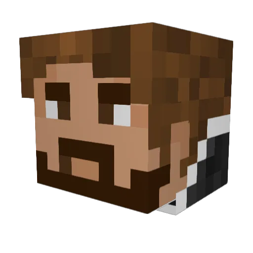 tappinnn Minecraft avatar head, 3D render