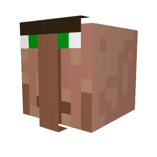 taqc Minecraft avatar head, 3D render