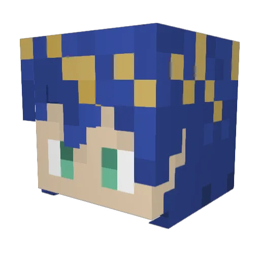 taqii9 Minecraft avatar head, 3D render
