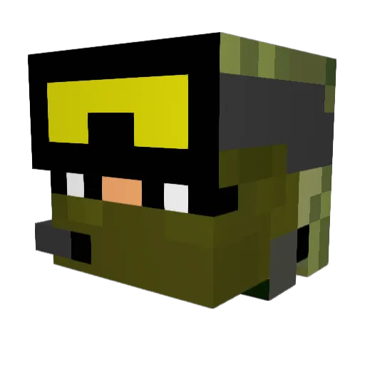 taquitos7777 Minecraft avatar head, 3D render