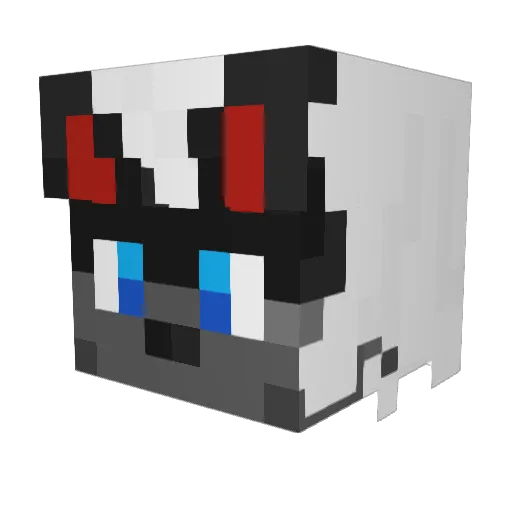 tarabamy Minecraft avatar head, 3D render