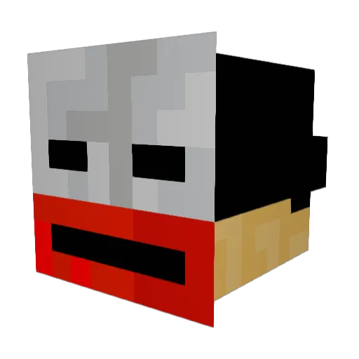 tarakichi Minecraft avatar head, 3D render