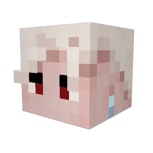 tarako3110 Minecraft avatar head, 3D render