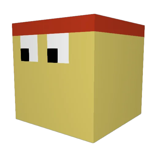 taramara Minecraft avatar head, 3D render