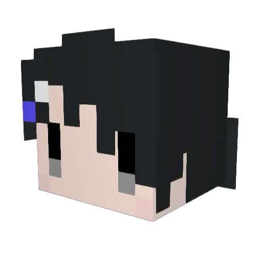 tararannta Minecraft avatar head, 3D render