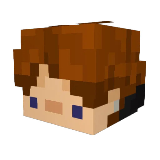 tarbabe Minecraft avatar head, 3D render