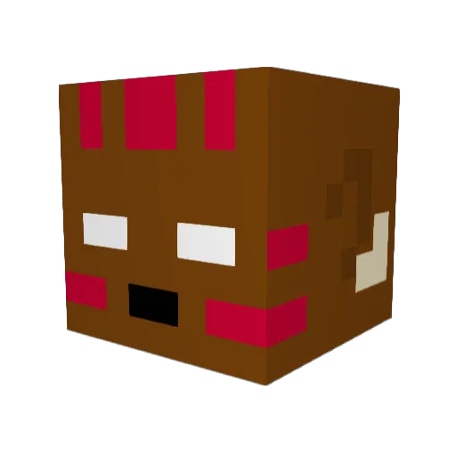 tarebonz Minecraft avatar head, 3D render