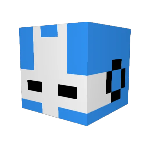tarheel28 Minecraft avatar head, 3D render