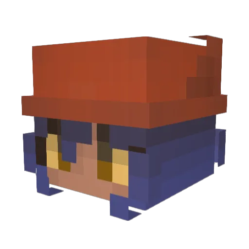 tarik_munhoz Minecraft avatar head, 3D render