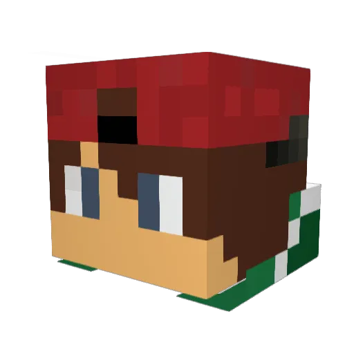 tarikmenguc Minecraft avatar head, 3D render
